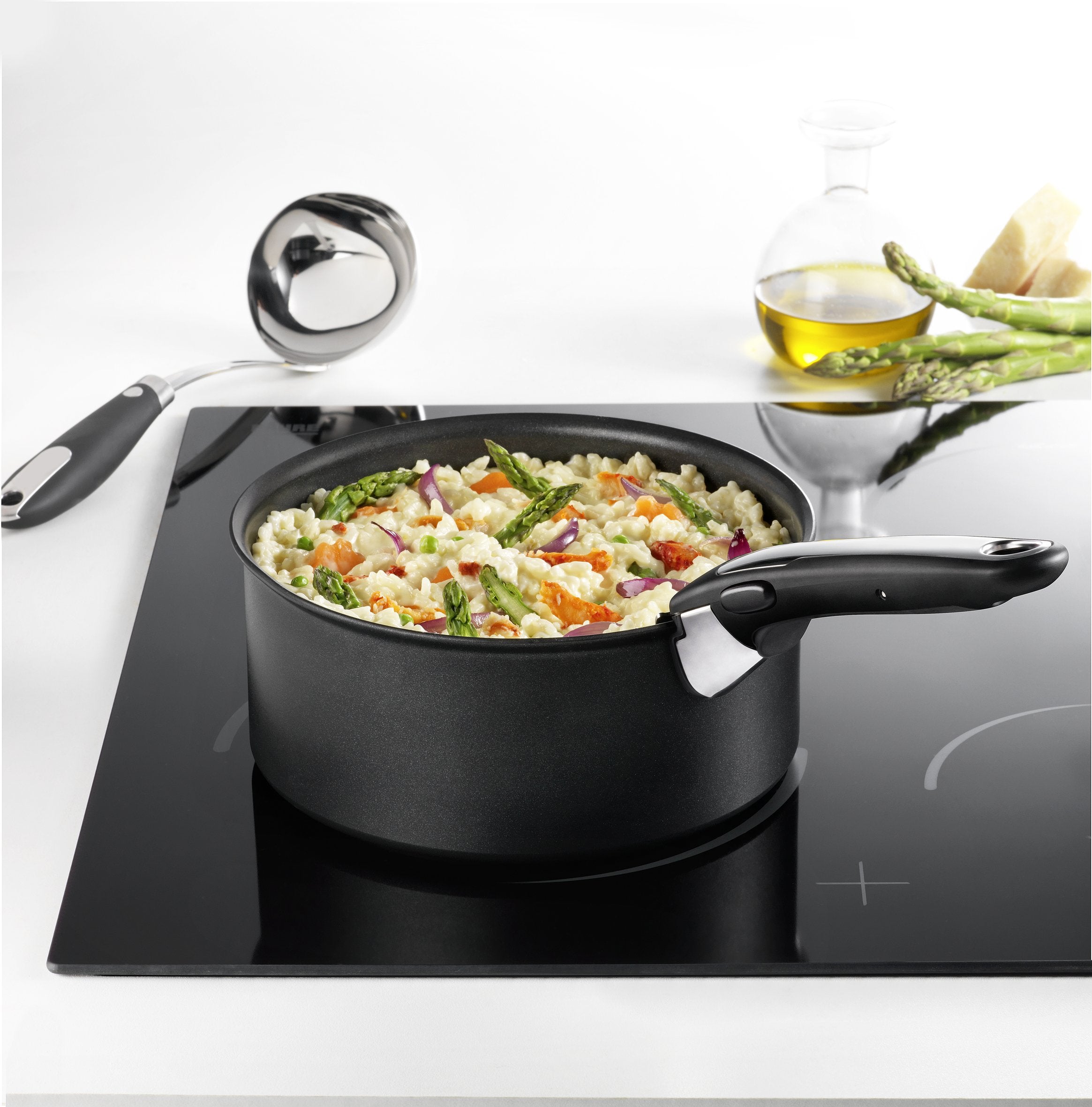 Set Of Pans And Handle Elements 4 Pcs. Ingenio Expertise Ø16+18+20cm