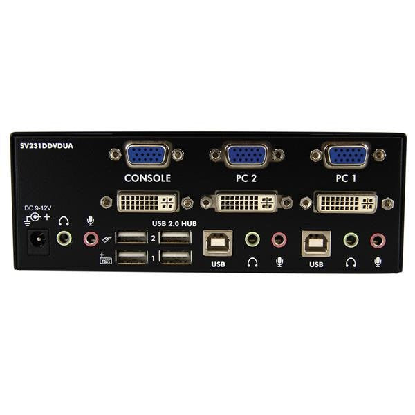 Startech Conmutador Switch Kvm 2 Puertos Doble Mon