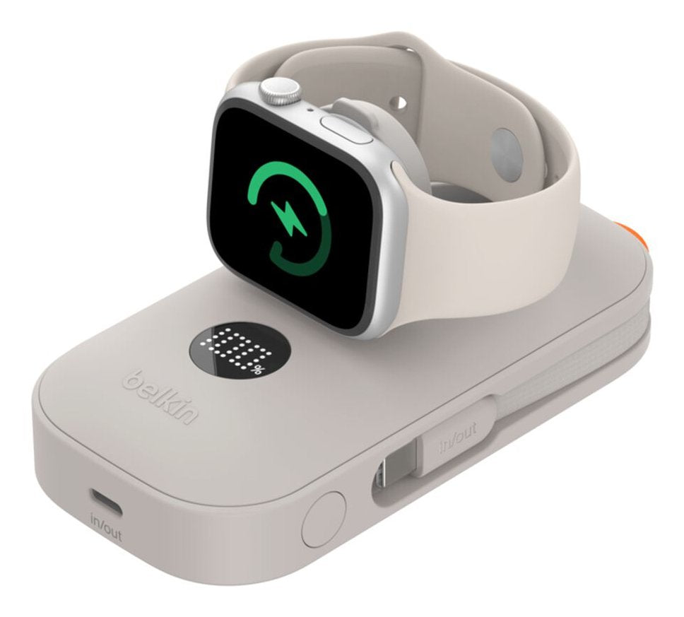 Belkin Boostcharge Pro 10k Apple Watch 45w Sand
