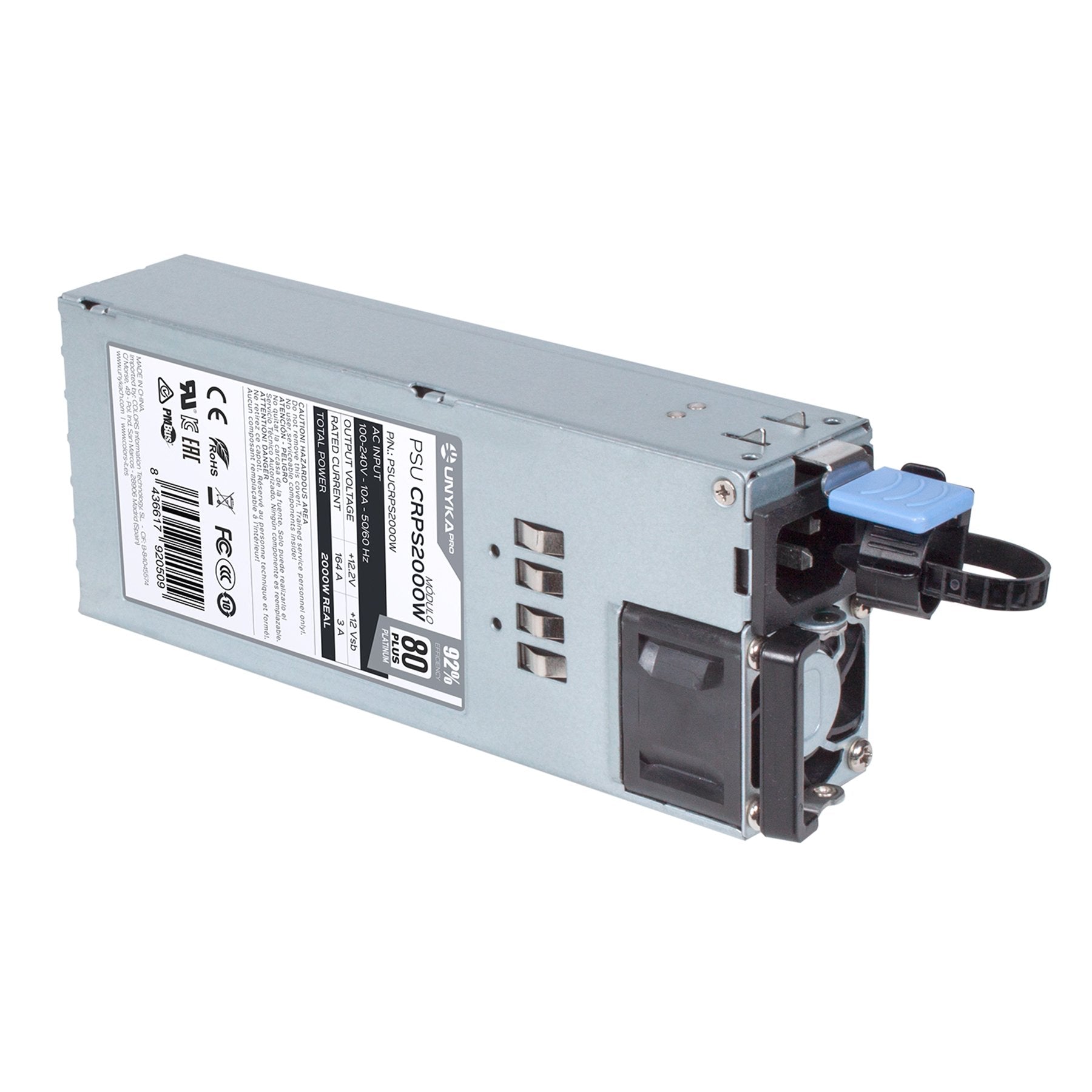 Unykach Crps 2000wr 80 Plus Platinum Fuente De Alimentacion Redundante 2000w