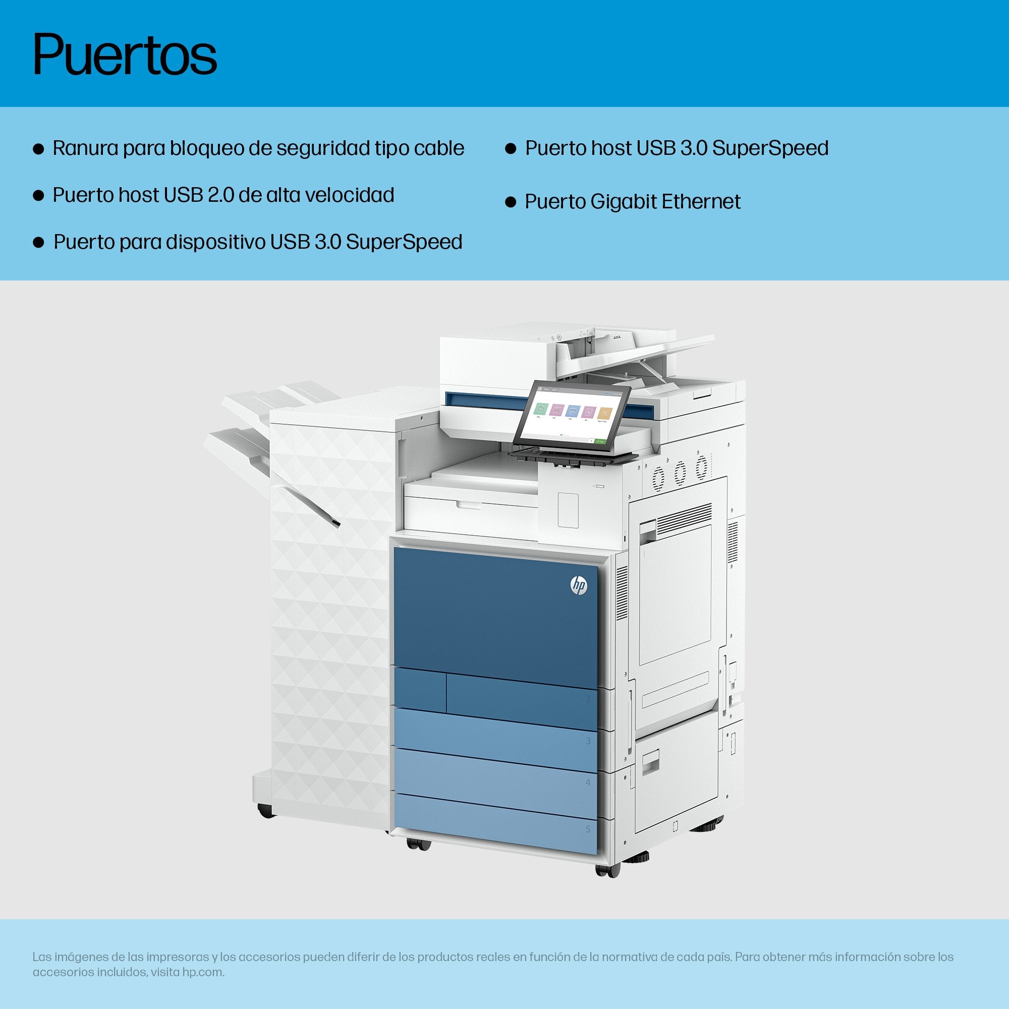 EAN 0198828506832 - HP Clr LaserJet Ent Flw MFP8801z+ Prntr Laser A3 1200 x 1200 DPI 60 ppm Wifi imagen 4