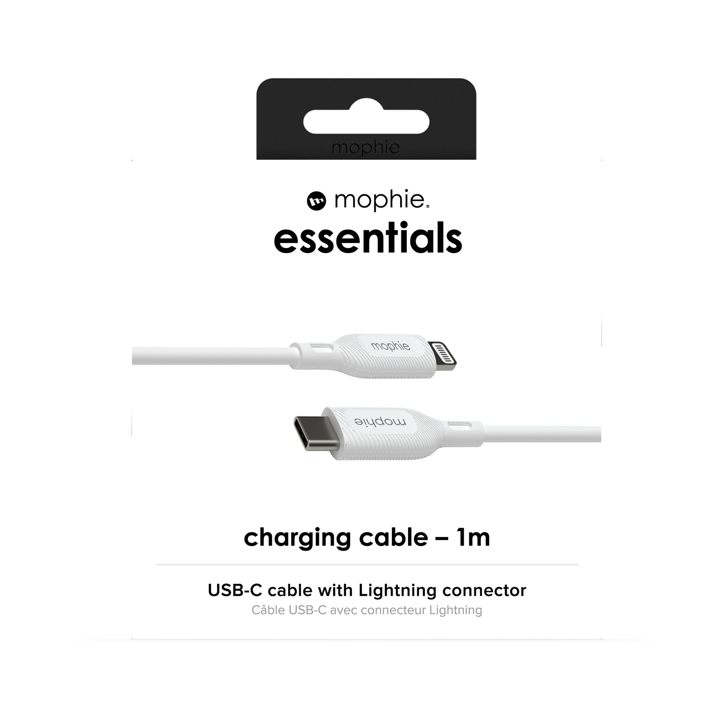 Cable Zagg Mophie Essentials Usb-C (M) A Lightning (M) 1m White