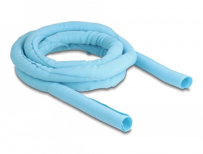 Delock Manguera De Tela Con Cierre Automático Resistente Al Calor  2 M X 19 Mm Azul