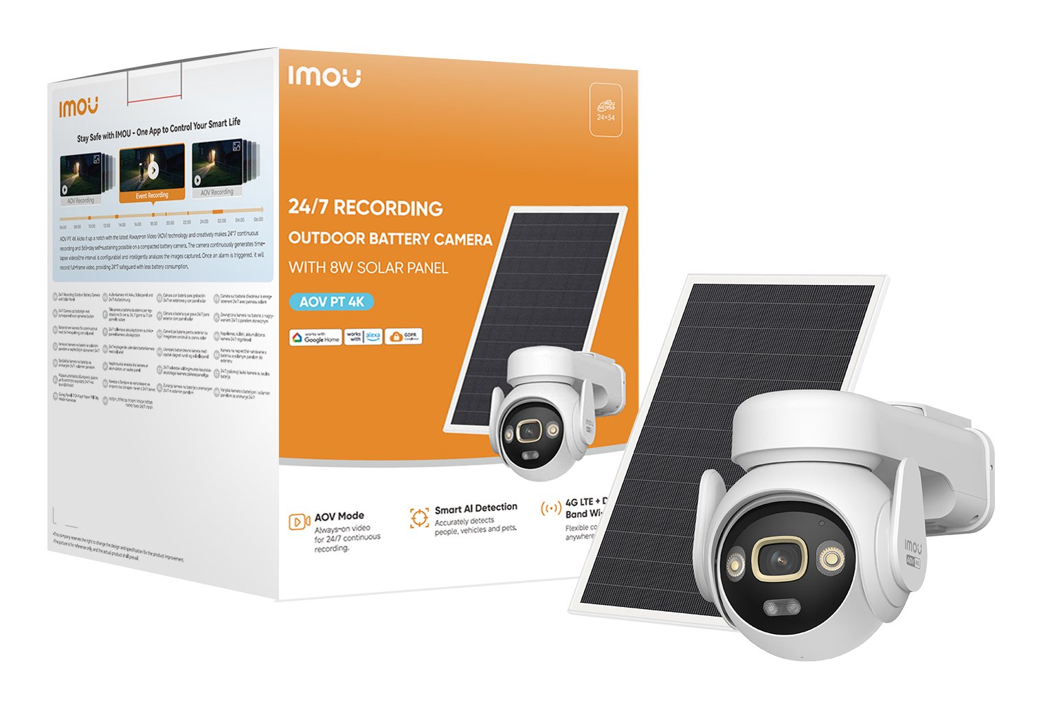 Wrl Camera Aov Pt 4k Kit/Ipc-Sa7e-T-8m0t3/Fsp008 Imou