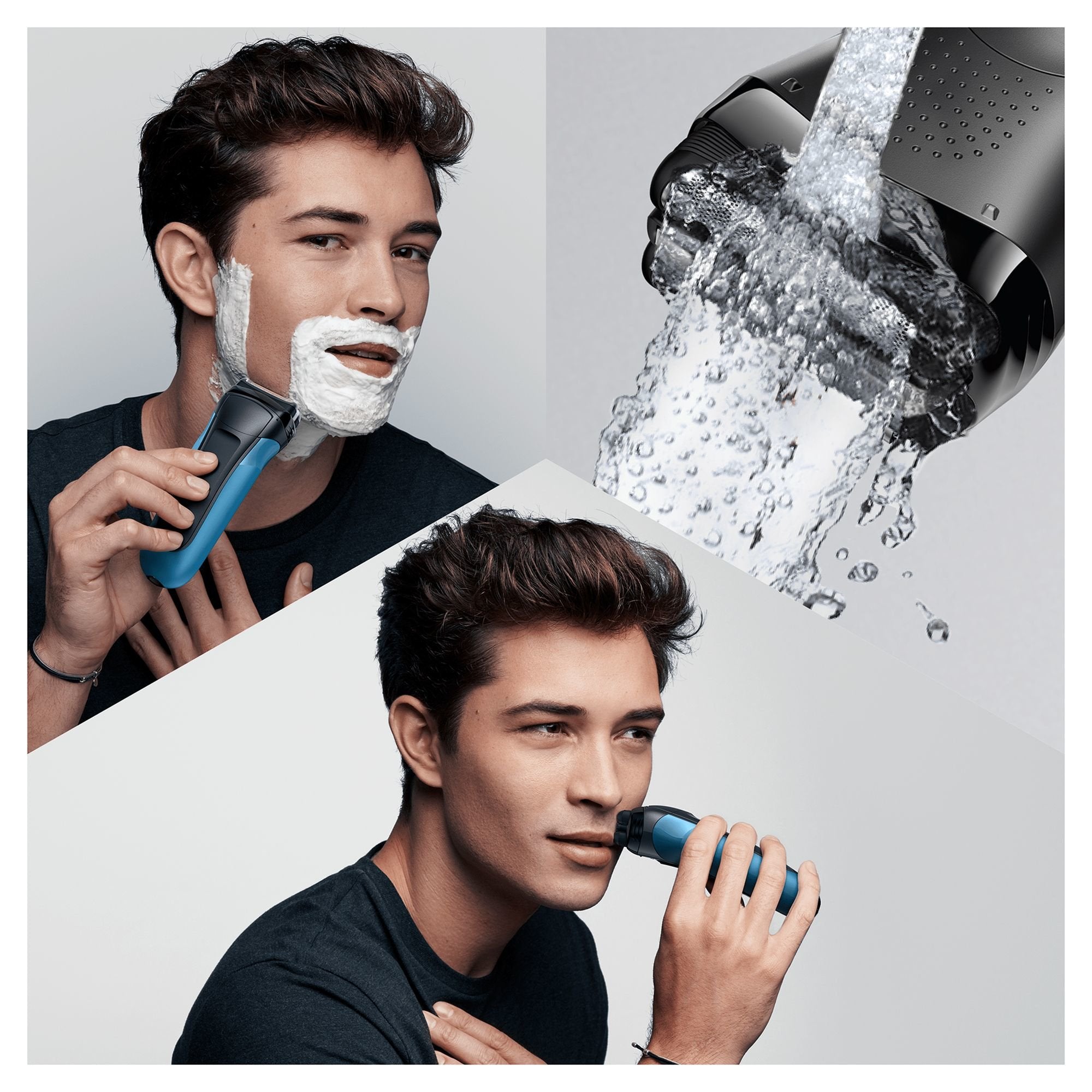 Braun Series 3 310bt Máquina De Afeitar De Láminas Recortadora Negro, Azul