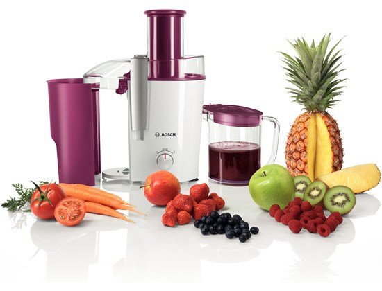 EAN 4242002812090 - Bosch MES25C0 exprimidor Licuadora centrífuga 700 W Cereza (fruta), Transparente, Blanco imagen 6