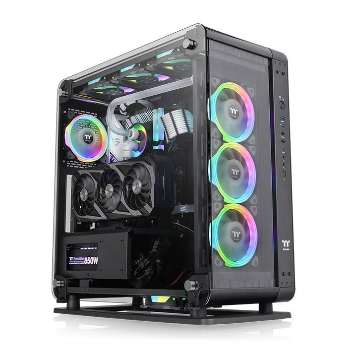 Caja Pc Thermaltake E-Atx Core P6 Tg Black Ca-1v2-00m1wn-00