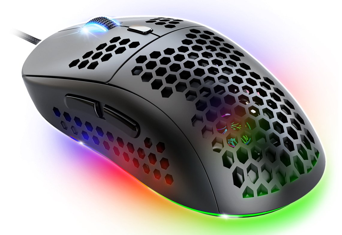 EAN 3700104455801 - Spirit of Gamer PRO-M4 DARK ratón Juego mano derecha USB tipo A Óptico 12800 DPI imagen 2