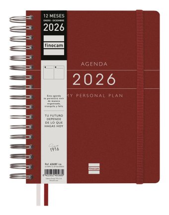 EAN 8422952405689 - Finocam 626307426 agenda Agenda diaria Borgoña imagen 2