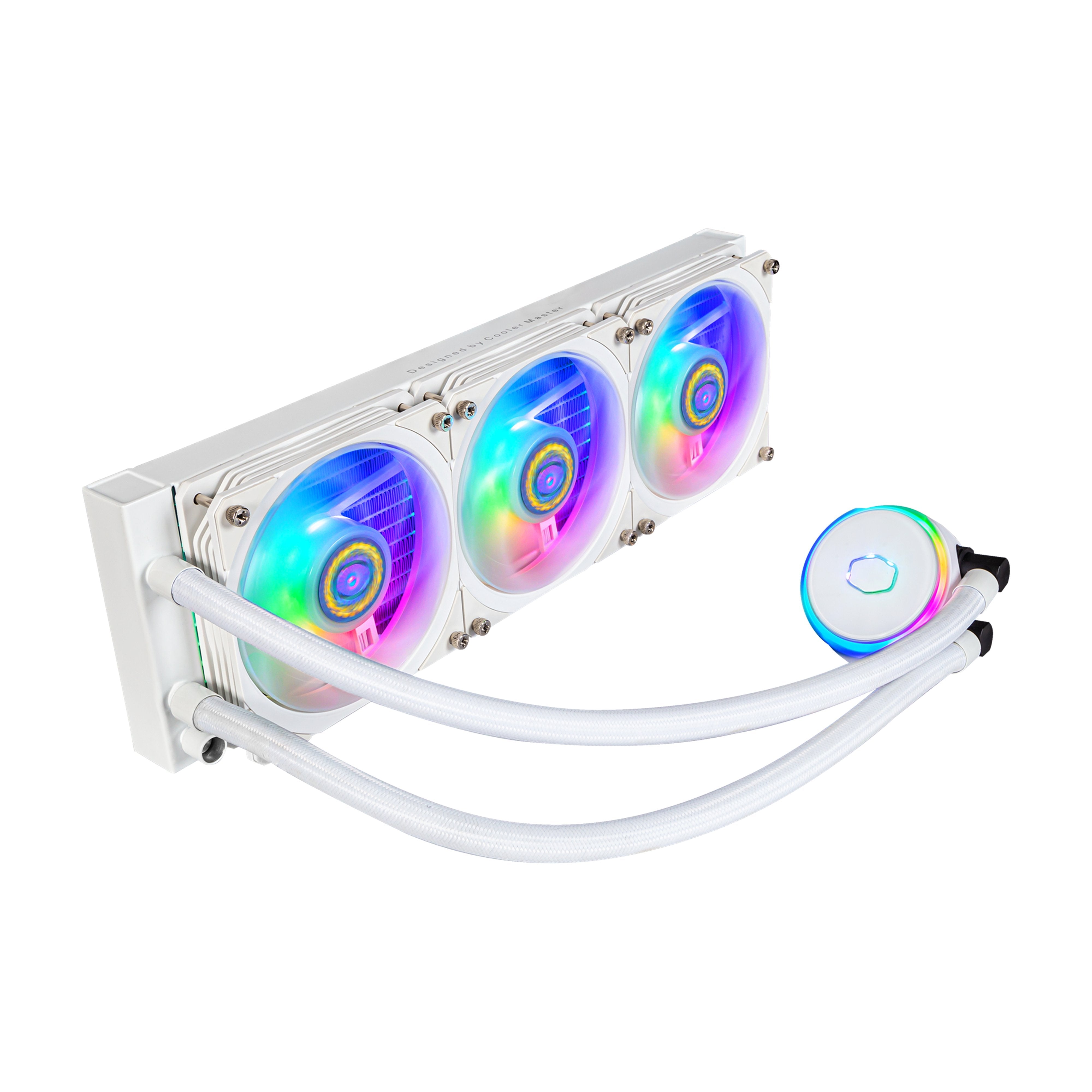 Refrigeración Líquida Cooler Master Masterliquid Pl360 Flux White Edition 360mm, Mly-D36m-A23pz-Rw