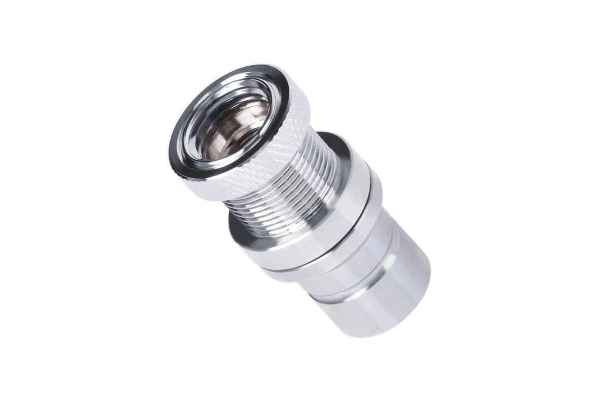 Alphacool Conector De Cierre Rápido Icicle, G1/4 Ig - Cromo, 17462