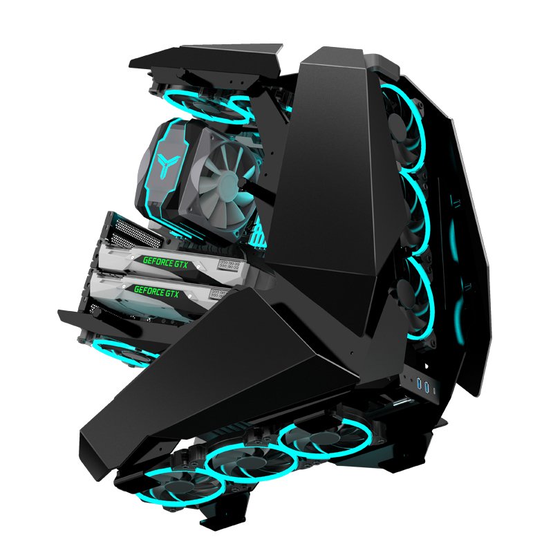Jonsbo Mod5 Big-Tower Showcase, Tempered Glass - Negro