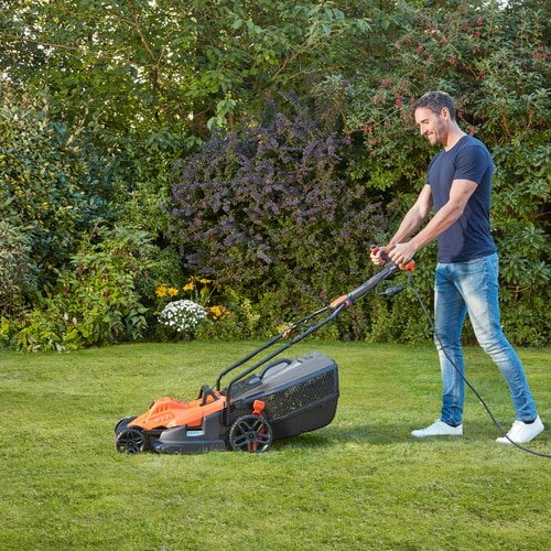 Cortacésped Black+Decker Bemw481es Manual Corriente Alterna Naranja Naranja/Negro, Cortacésped Manual, 600 M², 42 Cm, 2 Cm, 7 Cm, Cuchillas Giratorias