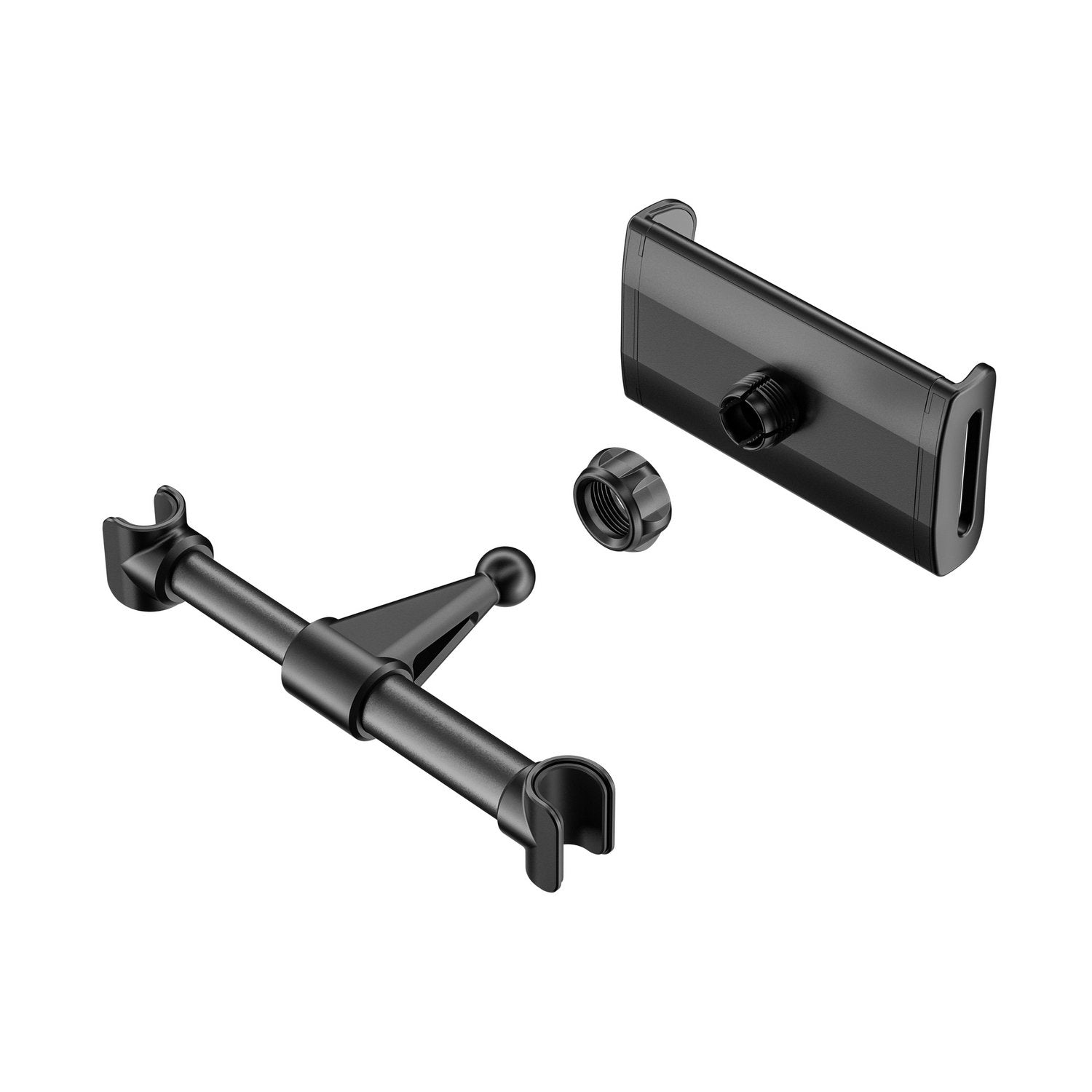 Aisens Soporte Coche Ajustable (1 Pivote) Para Reposacabezas Para Telefono / Tablet, Negro