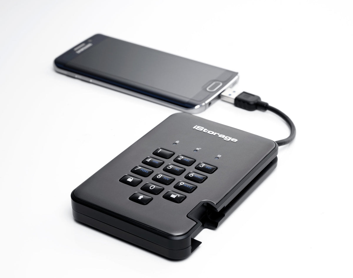Istorage Diskashur Pro2 Ssd 256-Bit 512gb - Classified - Graphite
