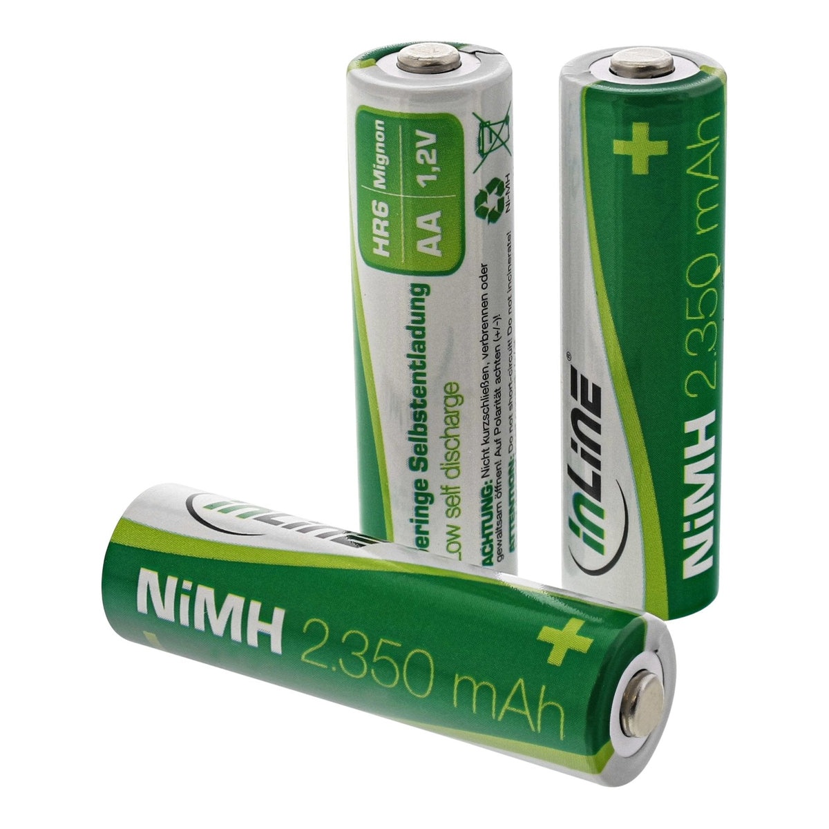 Batería Recargable Inline Nimh, Mignon (Aa), 2350 Mah, Lista Para Usar Precargada, 4 Piezas