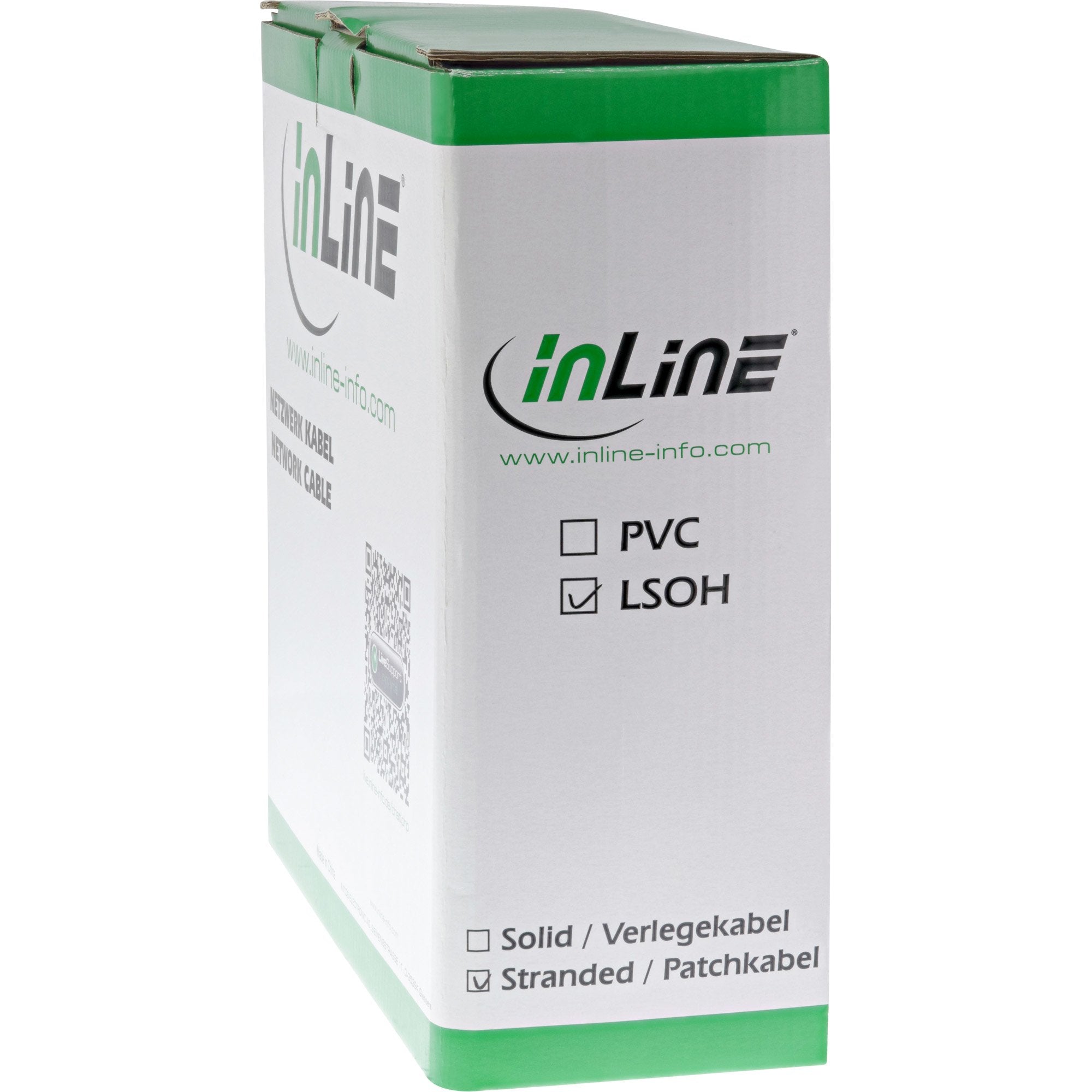 Cable De Red Inline S/Ftp Pimf Cat.6a Libre De Halógenos 500mhz Gris 100m