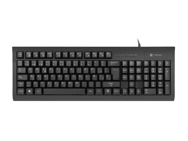 Teclado Español Natec Con Lector De Tarjetas De Identidad Inteligentes