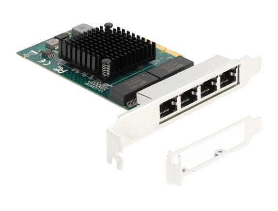 Delock 88208 Tarjeta De Red Express X4 A 4 X Rj45 Gigabit Lan