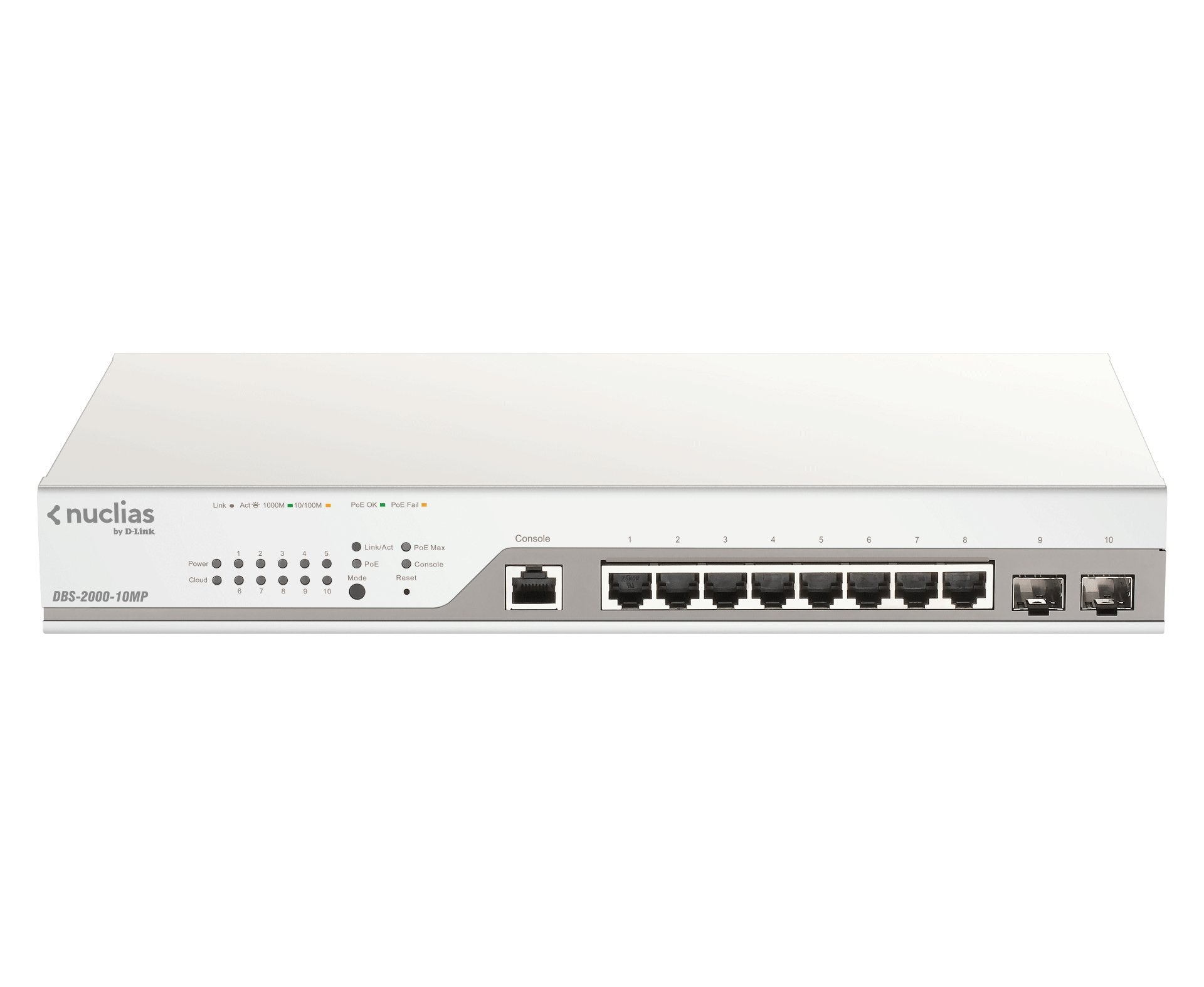 EAN 0790069442933 - D-Link DBS-2000-10MP switch Gestionado L2 Gigabit Ethernet (10/100/1000) Energía sobre Ethernet (PoE) Gri imagen 1