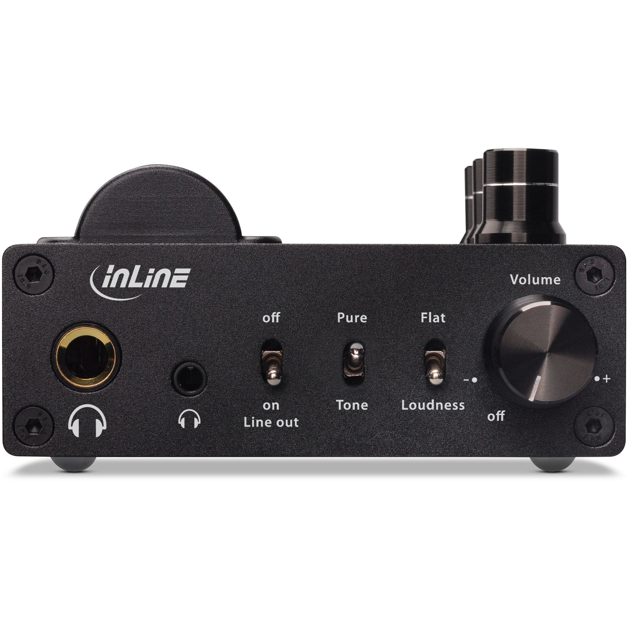 Inline® Ampusb-Eq, Hi-Res Audio Hifi Dsd Usb Audio Dac, Headphone Vacuum Tube Amplifier And Equalizer