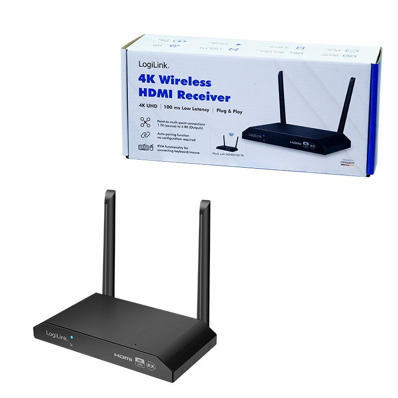 Logilink Hdmi-Receiver-Einheit Para Hdw0103, Drahtlos, 150m
