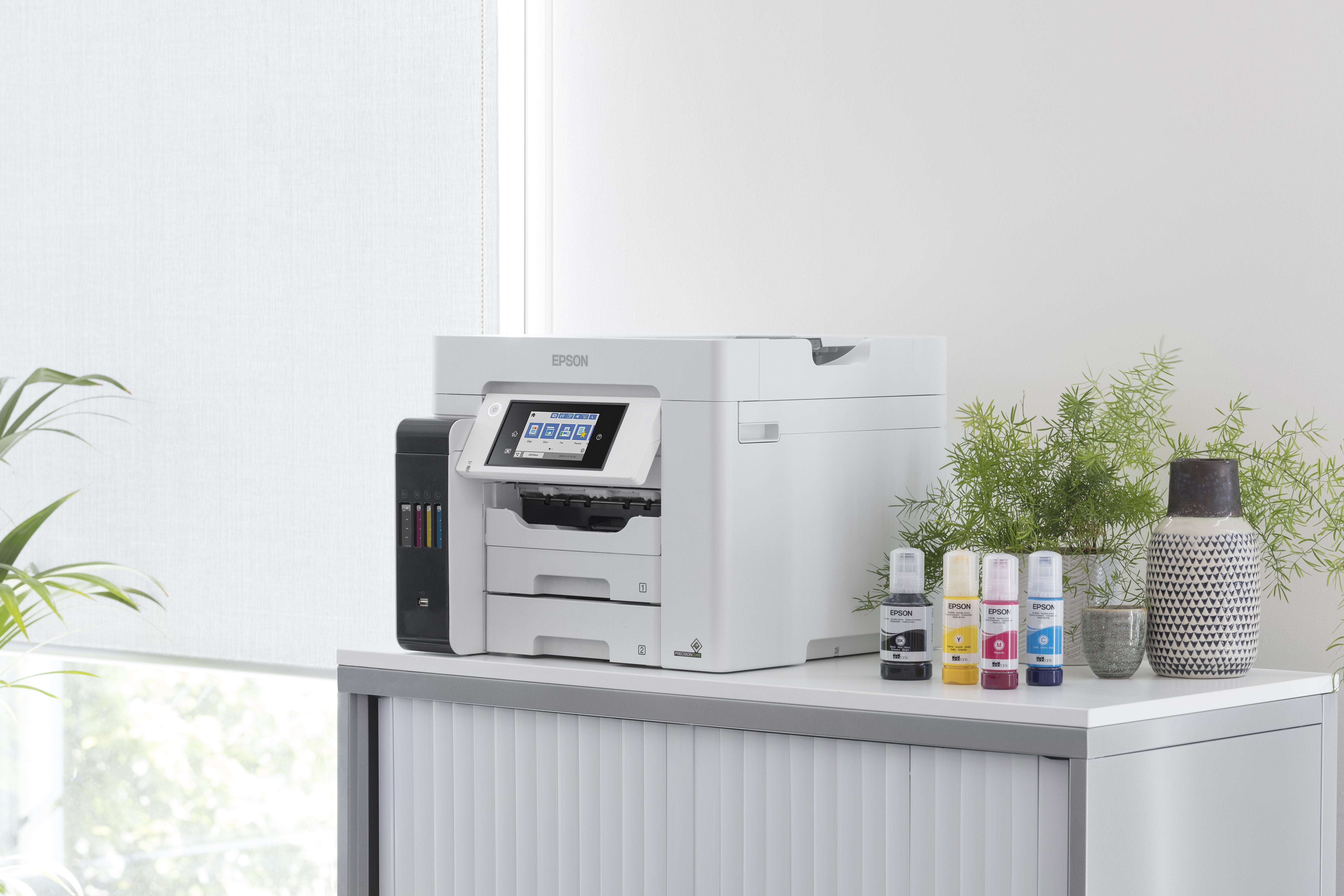 Impresora Multifuncional Epson Ecotank L6580 Color, Inyección De Tinta, A4, Wi-Fi, Gris Claro