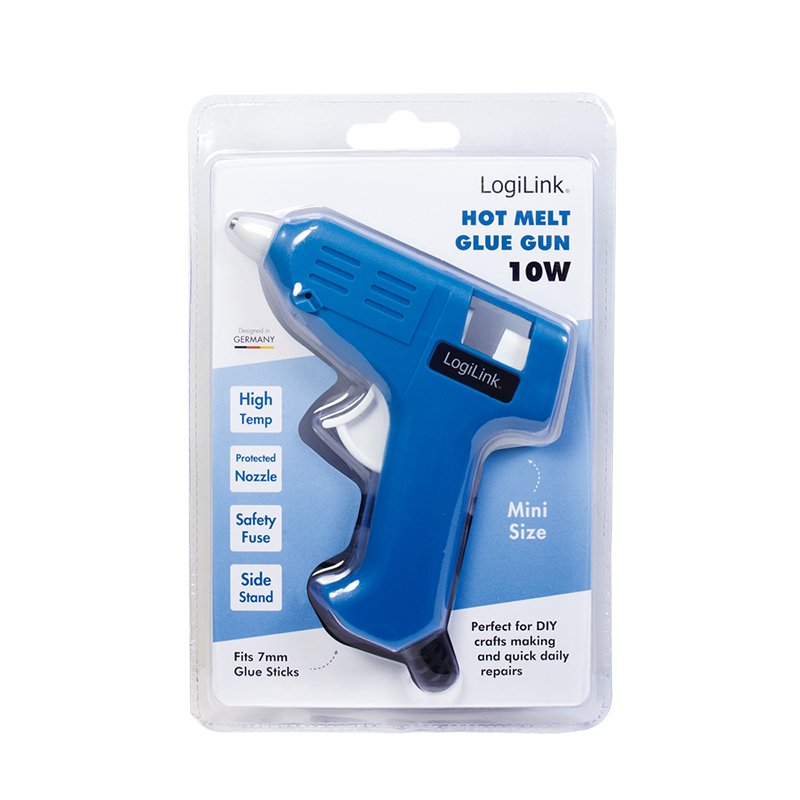 Mini Pistola De Pegamento Caliente Logilink 10w Azul Azul Wz0050