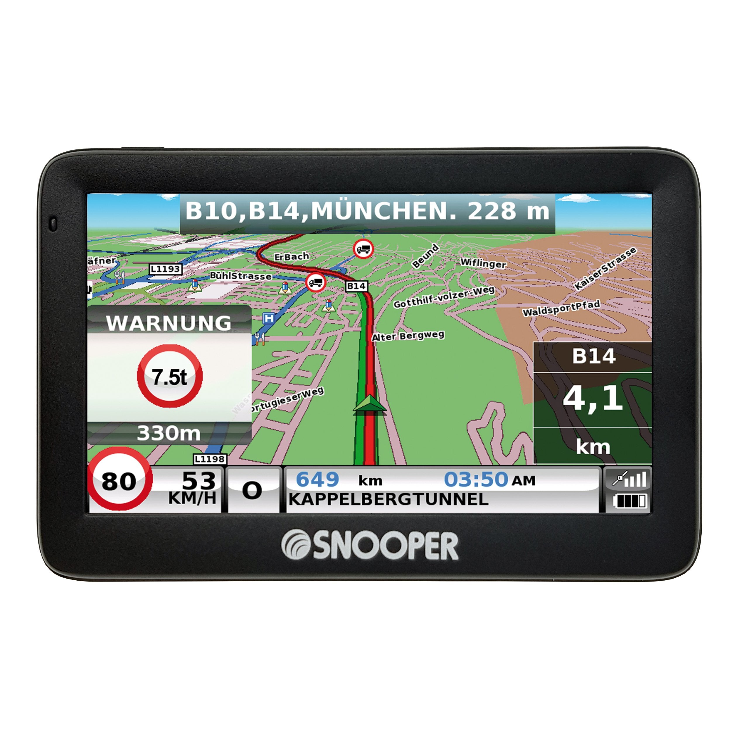 EAN 5019896051008 - Snooper Truckmate PRO S5100 navegador Fijo 12,7 cm (5") LCD Pantalla táctil 170 g Negro imagen 4