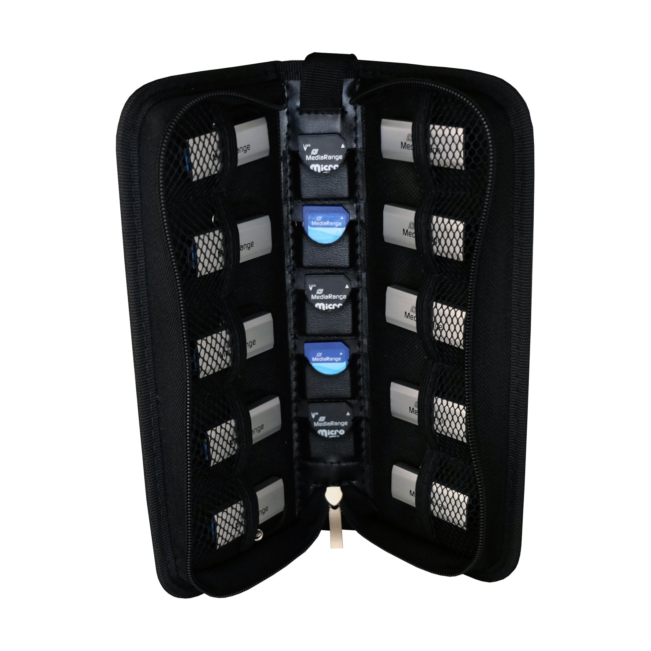 Mediarange Usb Wallet Para 5 Sd Cards & 10 Micks