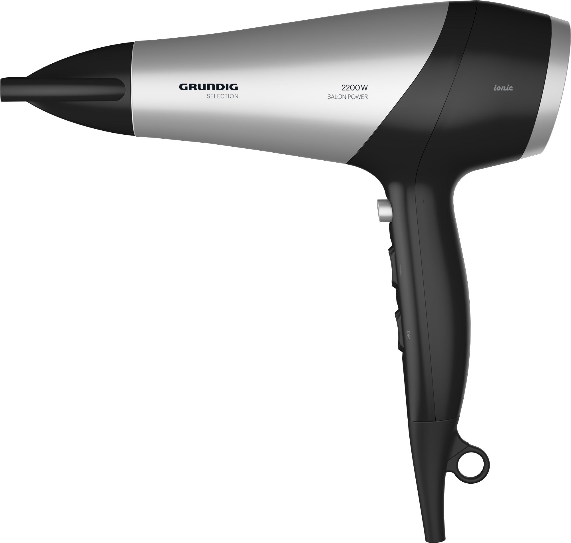 Secador Grundig Hd 6080 B  2200 W Negro, Plata