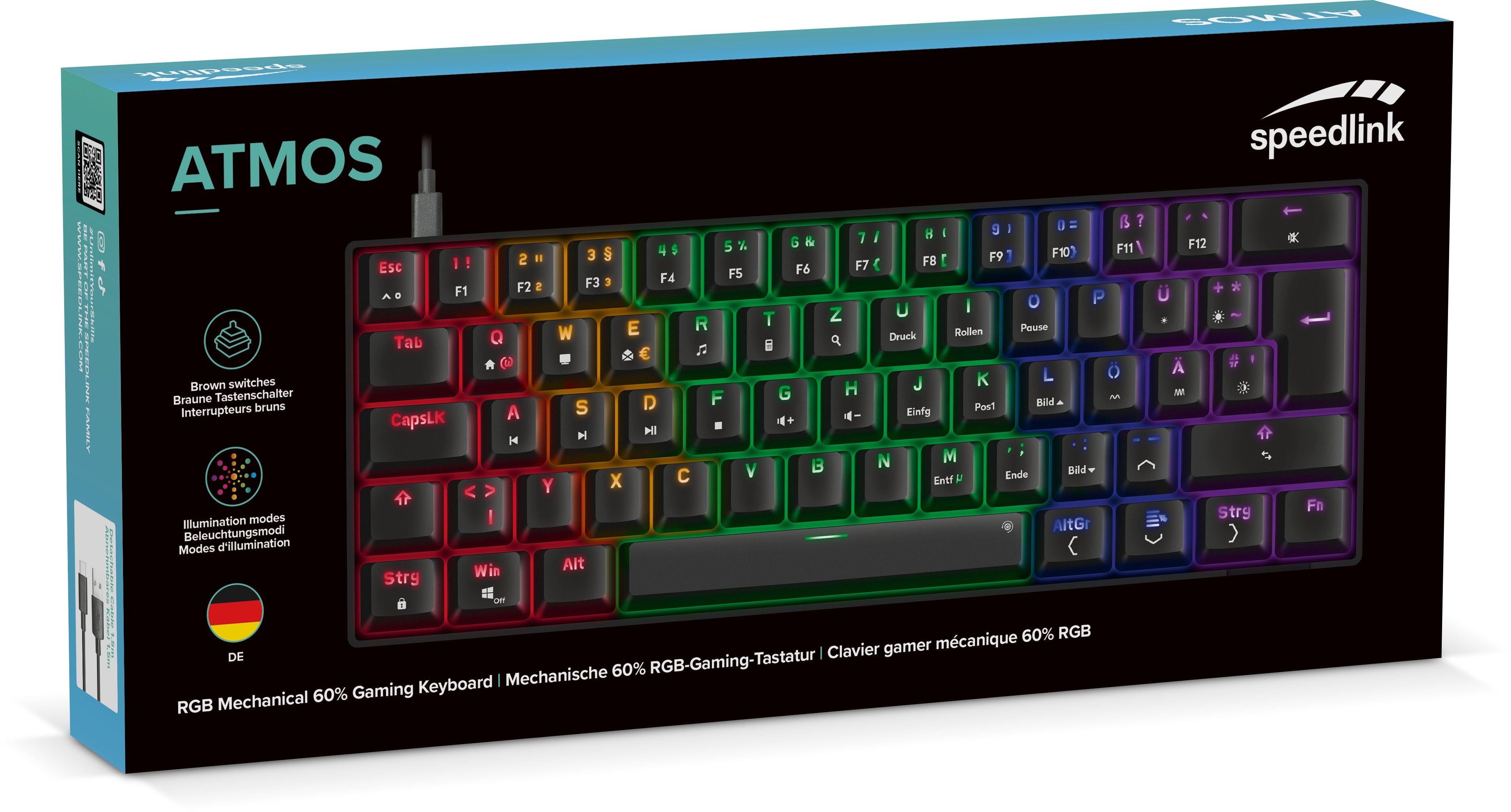EAN 4027301657852 - SPEEDLINK SL-670015-BK teclado Juego USB QWERTZ Alemán Negro imagen 10