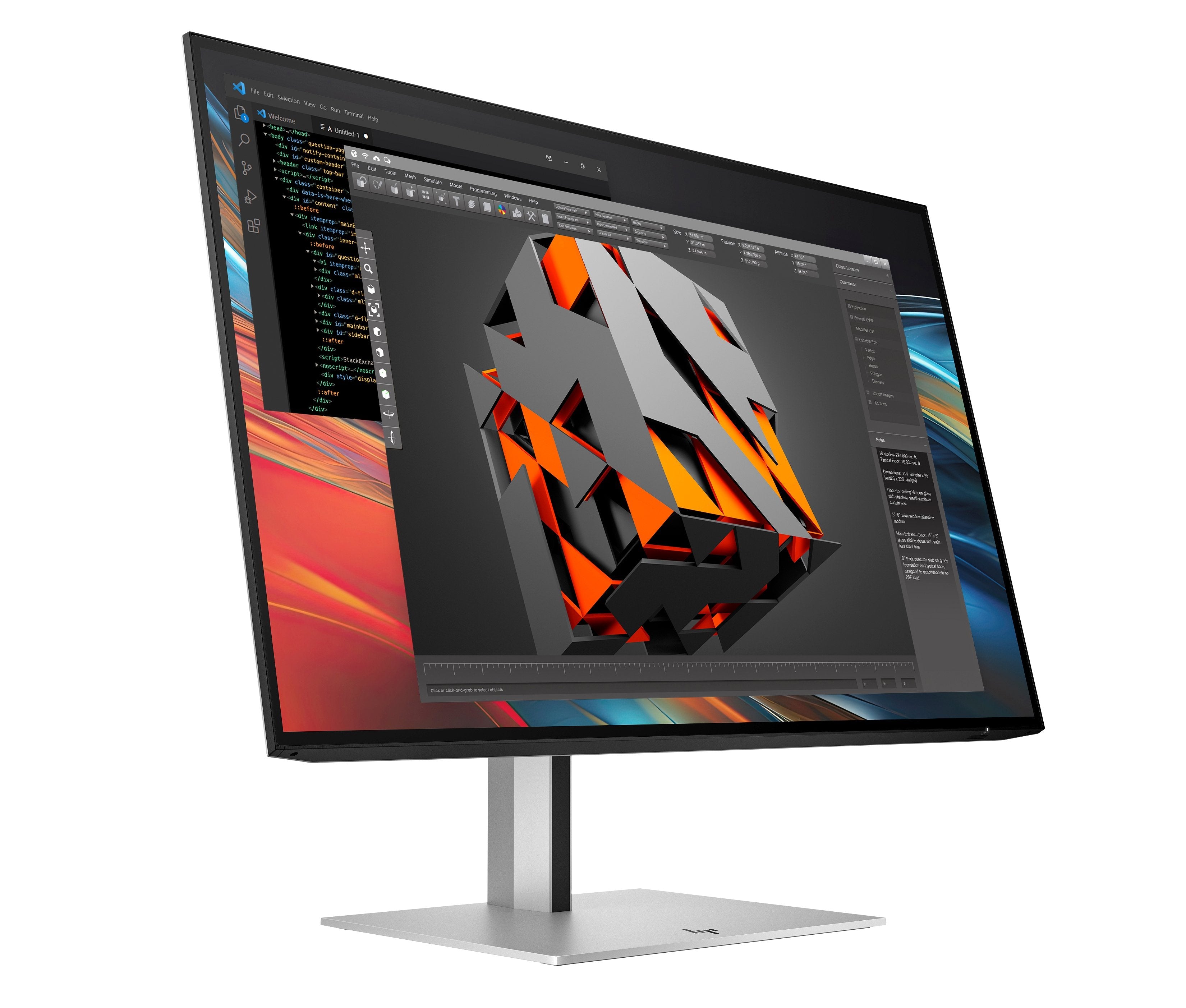 EAN 5715063476154 - HP Series 7 Pro 24 inch WUXGA Monitor - 724pn pantalla para PC 61 cm (24") 1920 x 1200 Pixeles LCD Negro, imagen 2