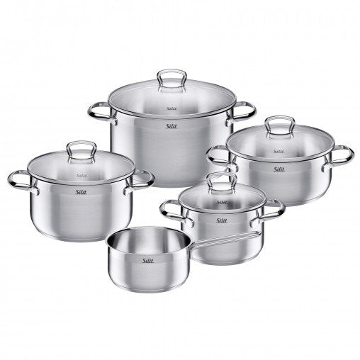 Silit Toskana Pot Set 5pcs Stainless Steel (0021 6843 11) Silit6843 Silit 6843