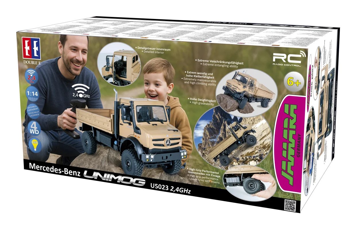 EAN 4042774476182 - Jamara Mercedes-Benz Unimog U5023 modelo controlado por radio Vehículo oruga Motor eléctrico 1:14 imagen 3