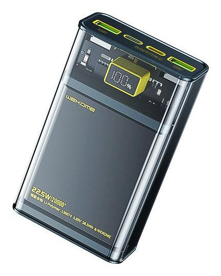 EAN 6941027632048 - WEKOME WP-321 Polímero de litio 20000 mAh Cargador inalámbrico Negro, Transparente imagen 1