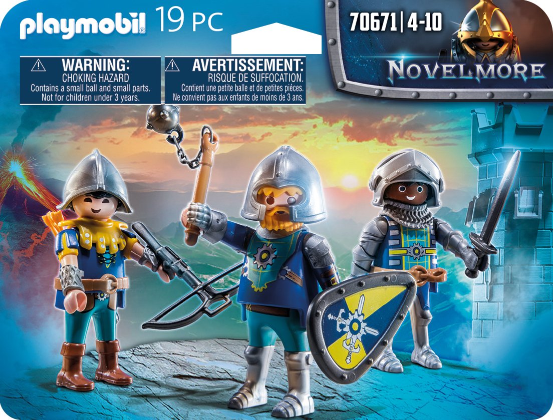 Playmobil 70671  Set De 3 Caballeros De Novelmore