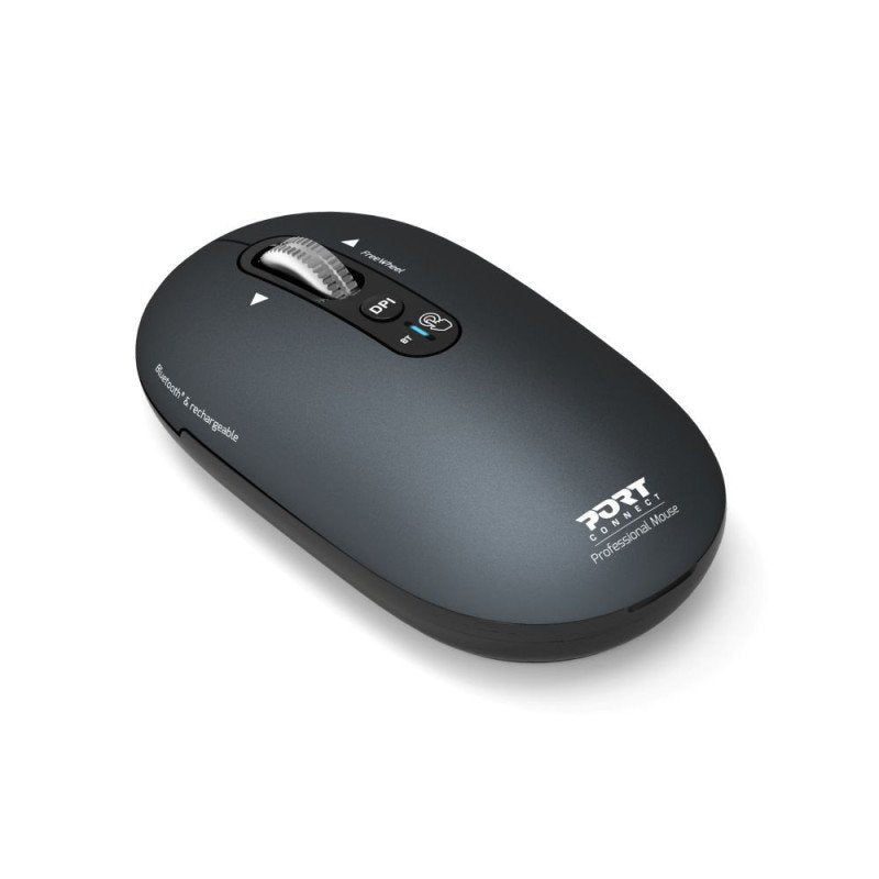 Port Connect Wireless & Bluetooth Rechargeable Pure Mac Mouse, Shadow