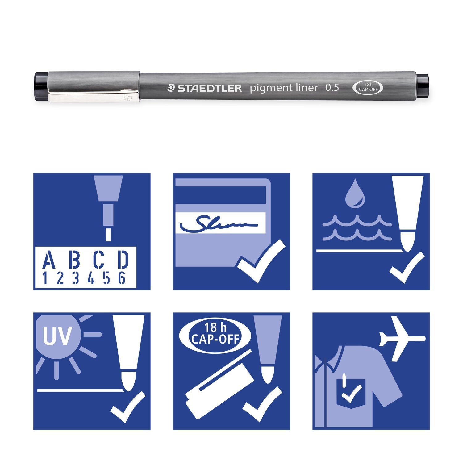 Staedtler Pigment Liner 308 Rotulador De Punta Fina Rojo 1 Pieza(S)