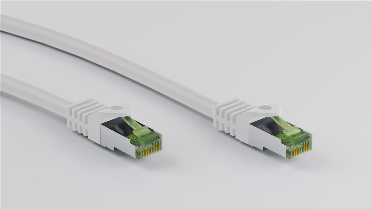 Goobay Ghmt-Zertifiziertes Cat 8.1 3m Cable De Red, S Ftp (Pimf), Blanco