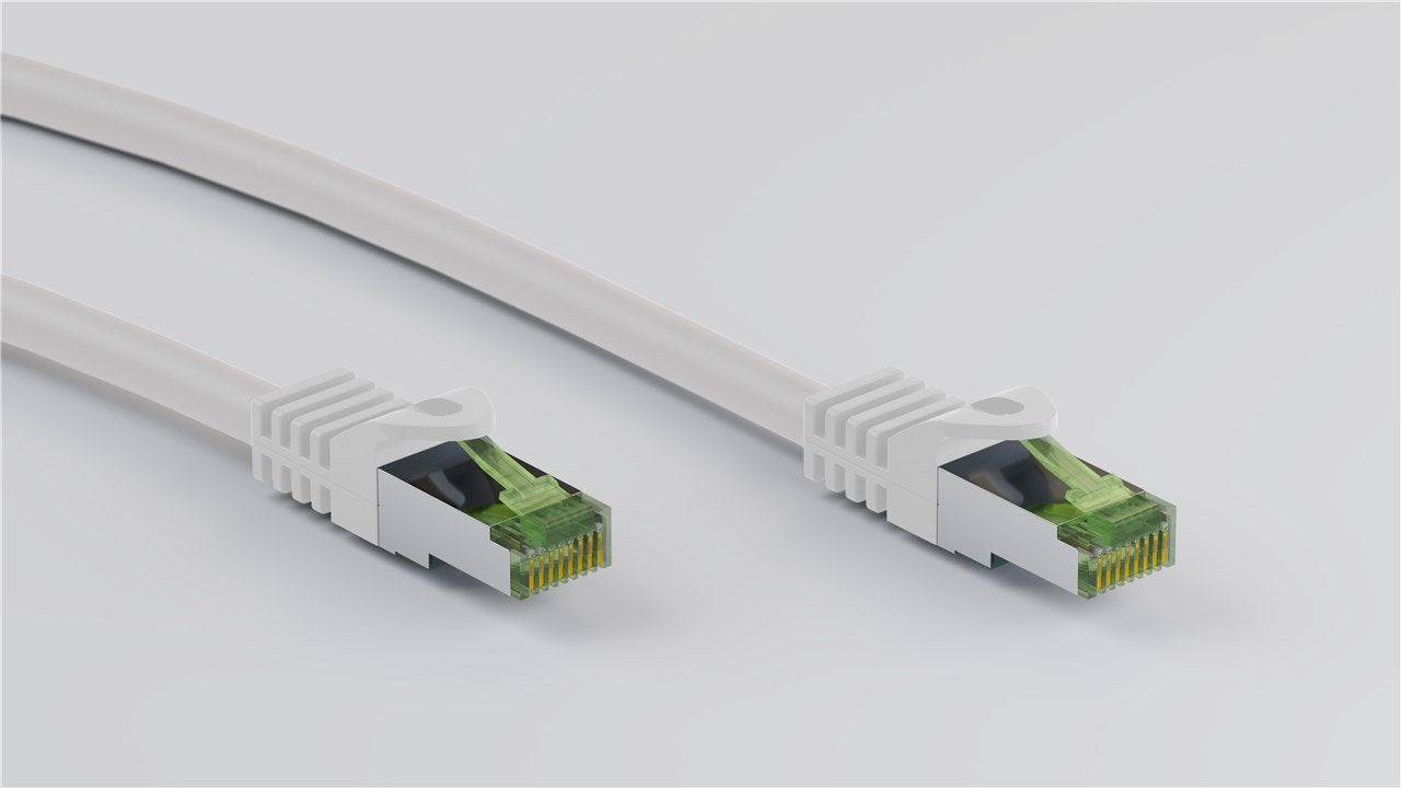 Goobay Rj45 Cable De Red Con Cat 8.1 S Ftp Cable A Granel 10m, Blanco