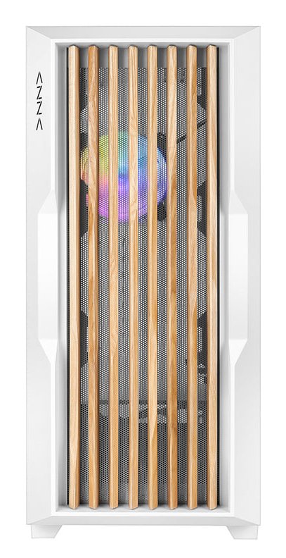 Azza Guardian 520ww Gaming Miditower Weiss Rgb Holzgitter Retail