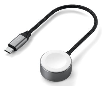 EAN 0810086361144 - Satechi ST-QCAWM cargador de dispositivo móvil Reloj inteligente Blanco, Gris USB Cargador inalámbrico In imagen 1