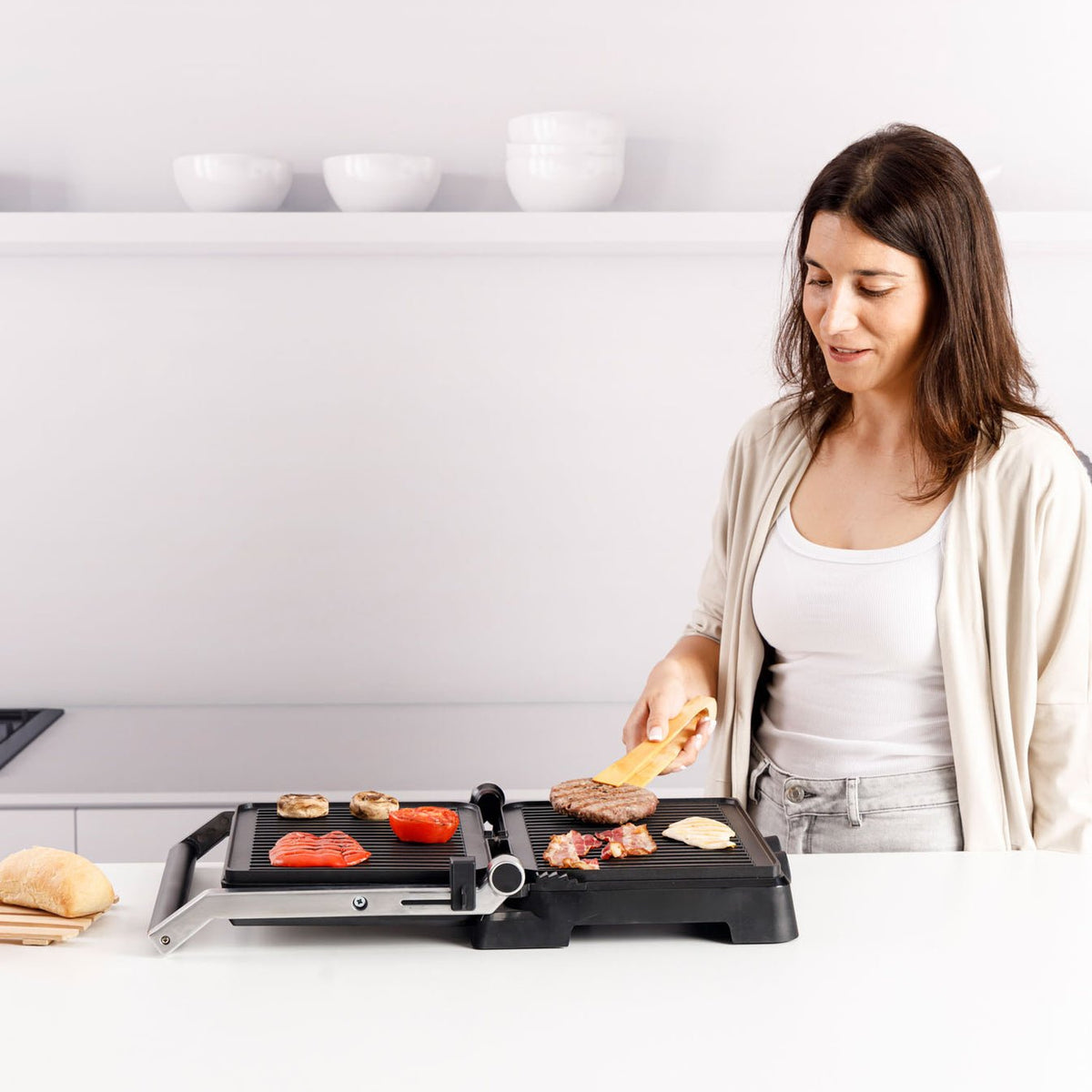 Plancha Eléctrica 2 En 1 Taurus Bistro Gourmet De 2600 W