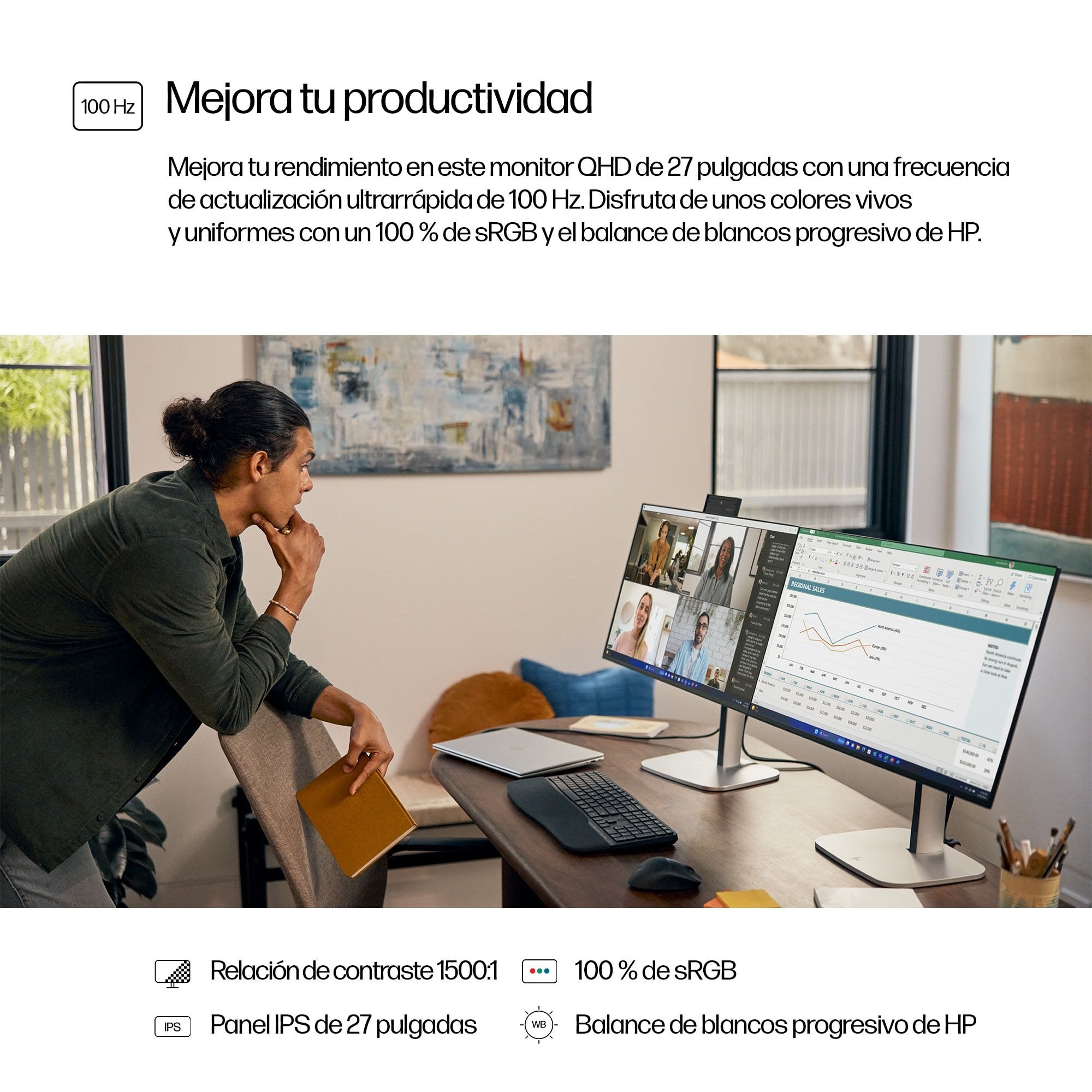 Hp Series 5 Pro 27 Inch Qhd  No Stand Monitor - 527pq