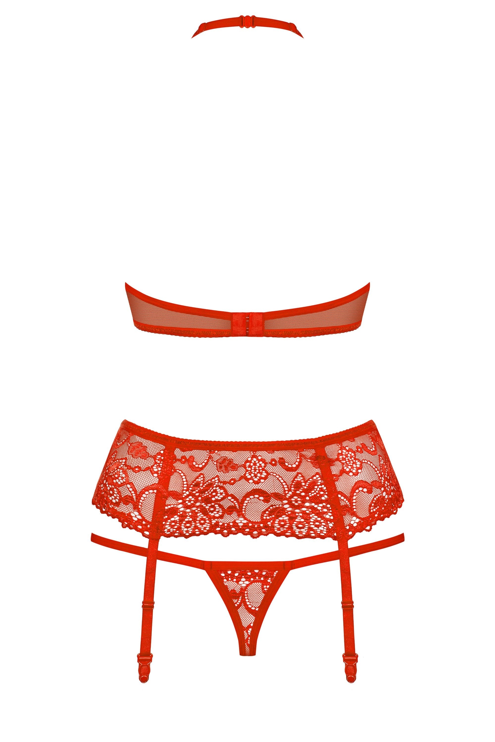Obsessive - 838-Seg-3 Set Con Liguero L/Xl