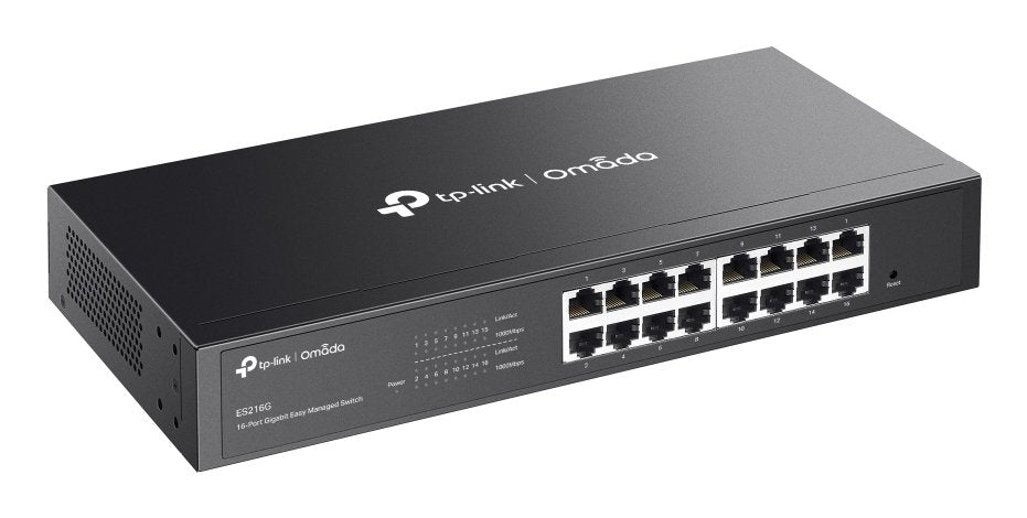 Switch Semigestionable Tp-Link Omada Es216g 16p 16xlan Gb Metal