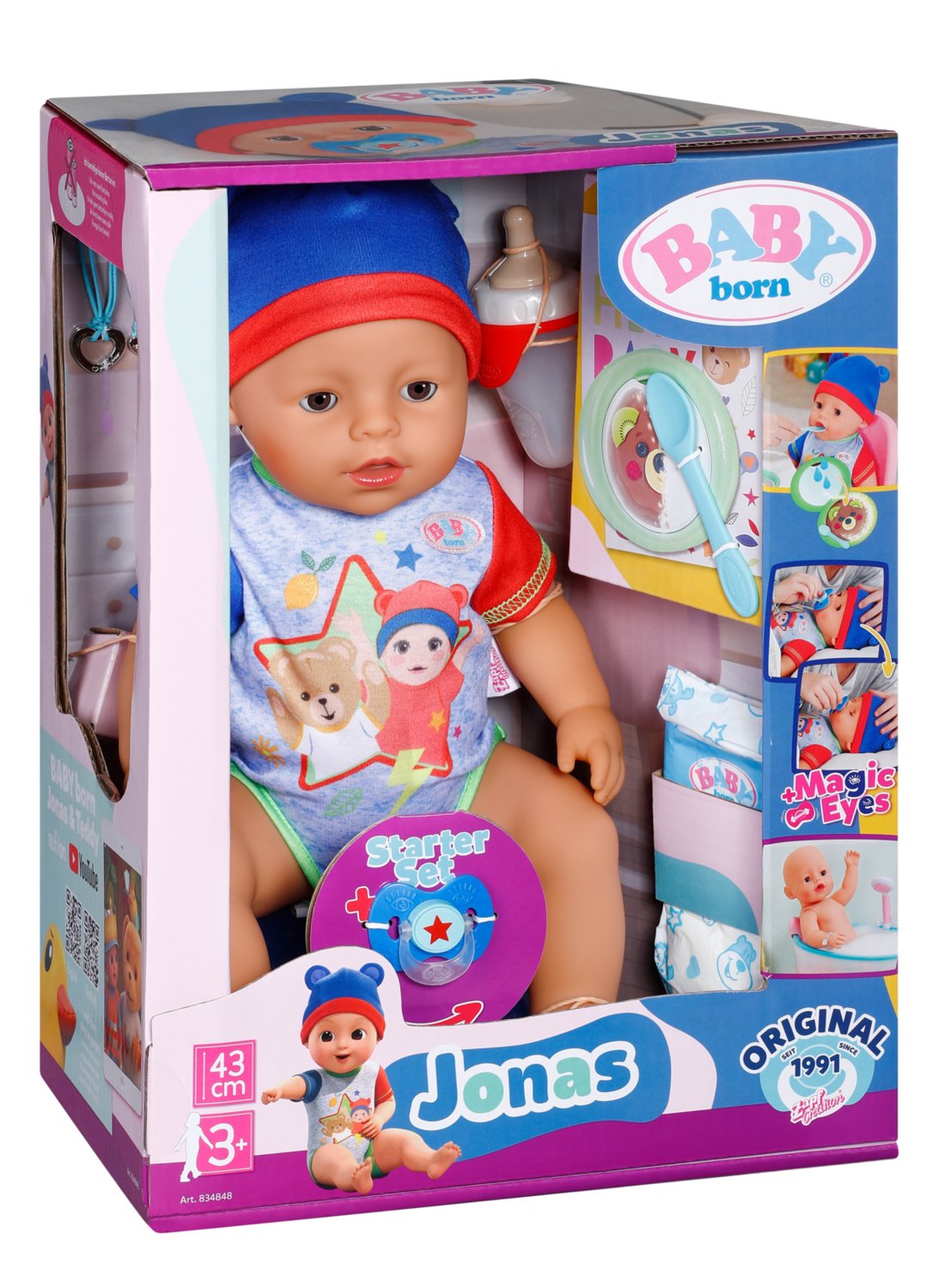 Lalka Baby Born Chlopiec Jonas 43cm