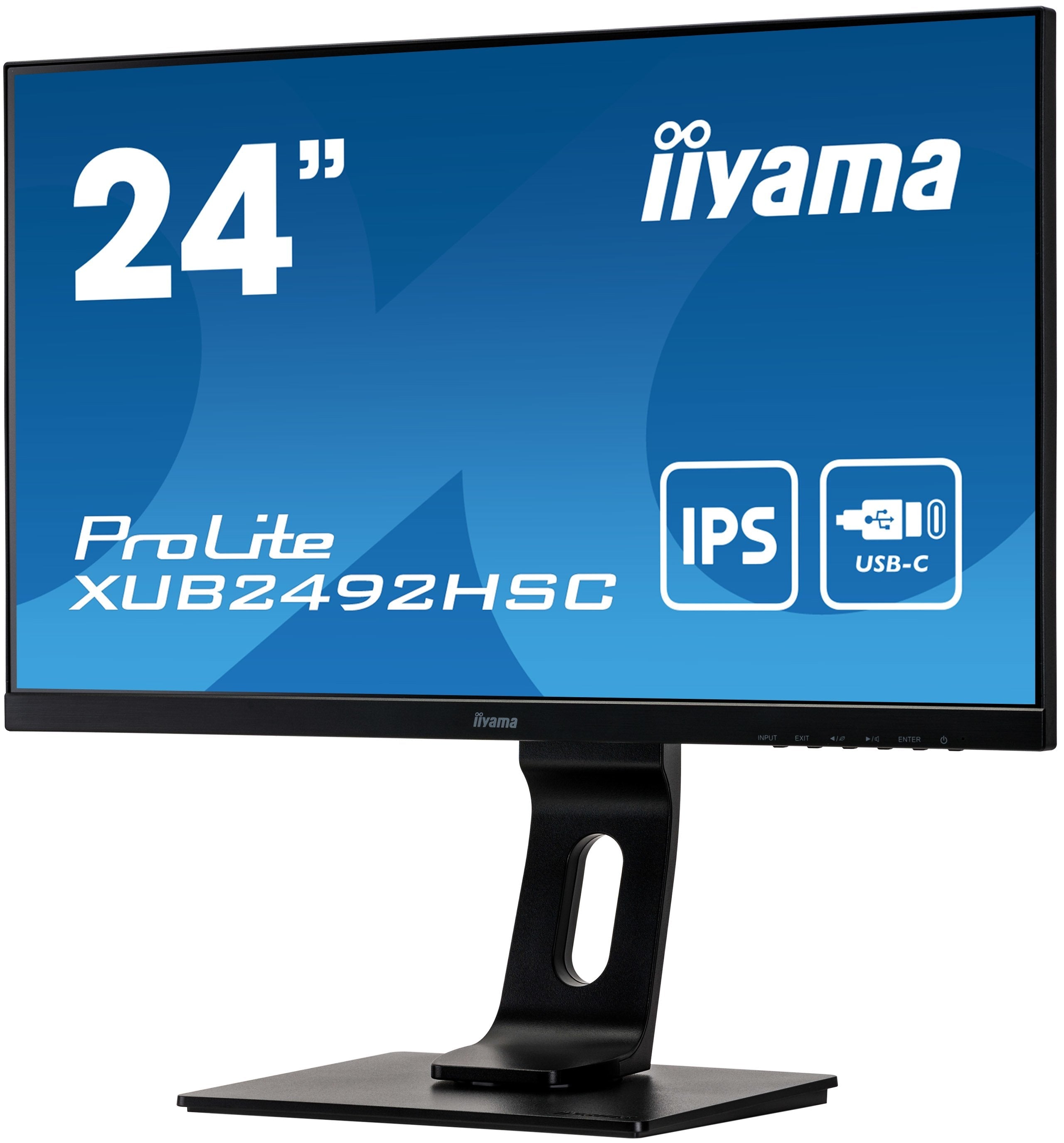Monitor Iiyama 60.5cm (24") Xub2492hsc-B1 16:09 Hdmi+Dp+Usb-C Ips