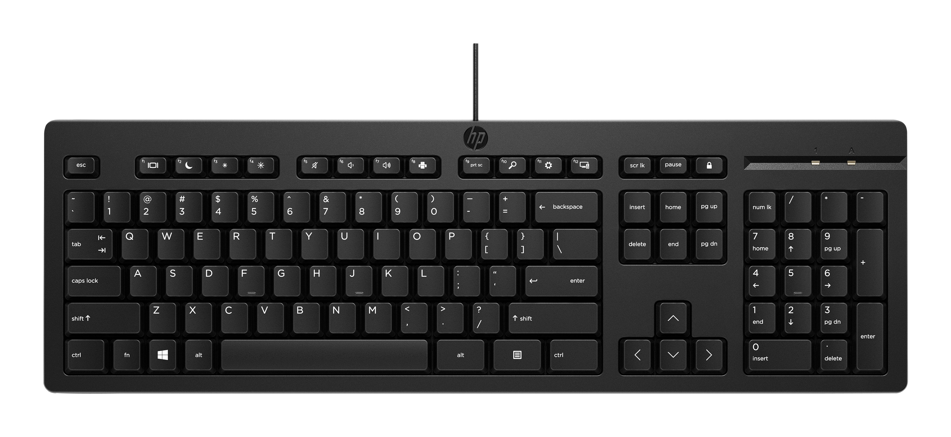 EAN 5715063017425 - HP 125 USB Wired Keyboard teclado Negro imagen 1
